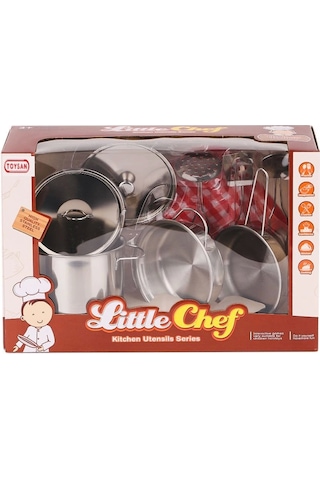 668-c1 Küçük Şef Metal Tencere Seti -toysan Oyuncak