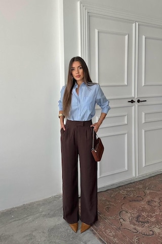 Munn Collection Kahverengi Pantolon Kahverengi