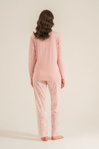 Pierre Cardin Most Wonderful Time Of The Year Kadın Pembe Uzun Kol Pijama Takım Pc9269-s-v2 Pc9269-s-v2