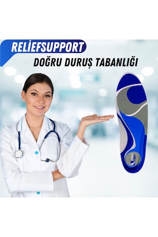 Magicfoot Reliefsupport Doğru Duruş Tabanlığı - Topuk Dikeni - Düz Tabanlık Ve İçe Basma Sorunları Önleyici