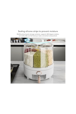 Dty Tahıl Saklama Kutusu, 6 Bölmeli Kullanımı Kolay Tahıl