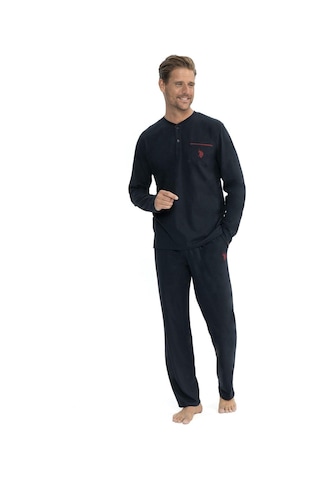 U.s Polo Assn. 12040 Erkek Çeyizlik 5'li Sabahlıklı Pijama Takım-bordo Bordo