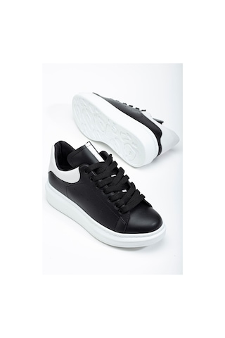 Fersatie Siyah - Beyaz Kadın Sneaker Günlük Ayakkabı Siyah