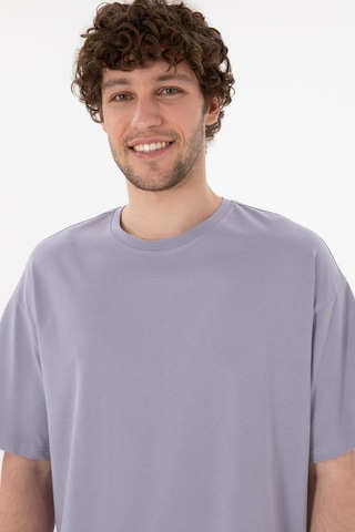 U.S. Polo Assn. Erkek Oversize Fit Bisiklet Yaka Gri Tişört 50305859-VR024