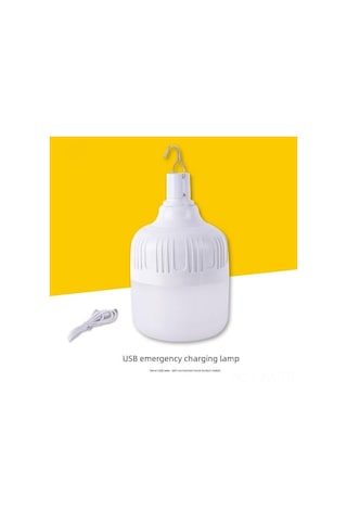 Kangvka 60w Usb Şarjlı Kablosuz Led Acil Işık - 5v Dış Mekan Kamp Işığı, 5.5x10cm Tasarım, Enerji Tasarruflu Aydınlatma Beyaz