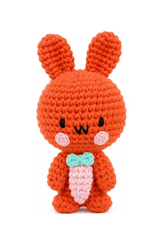 Bakgelal Hello Adorable Tavşan Dostlar Amigurumi Yapım Seti 2 Tavşan Figürü, Tığ Ve İplik Dahil