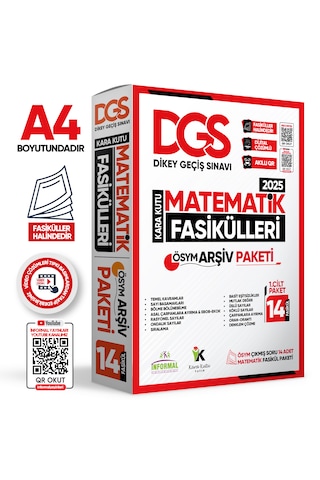 2025 Dgs Matematik Kara Kutu 1.cilt Fasikül Seti 14lü Ösym Çıkm