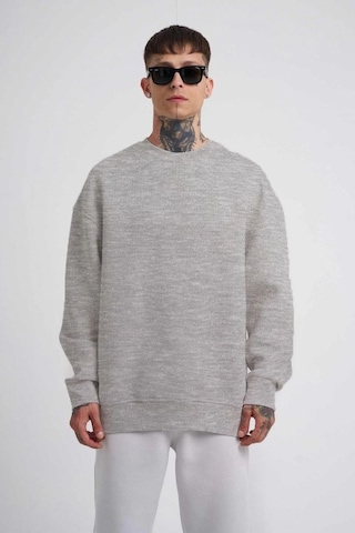 Mbb E-ticaret Erkek Bisikilet Yaka 3 İplik Pamuklu Sweatshirt - Gri