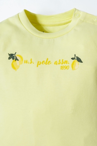 U.s. Polo Assn. Kız Bebek Sarı Şort Takım Sarı