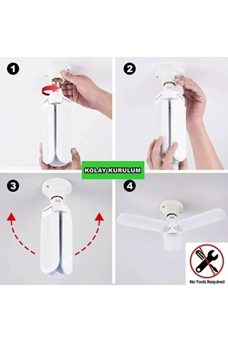 Ultra Güçlü 3 Kollu Led Ampul 45w 5000 Lümen Beyaz Işık Aydınlatma Lambası