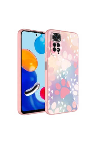 Xiaomi Redmi Note 11s Global Kılıf Kamera Korumalı Desenli Sert Silikon Zore Epoksi Kapak NO4