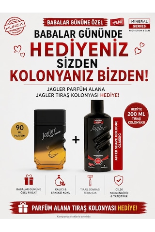 Jagler Extreme Erkek Parfüm Edt 90 Ml Babalar Günü Özel Traş Kolonyası Hediye Aromatik
