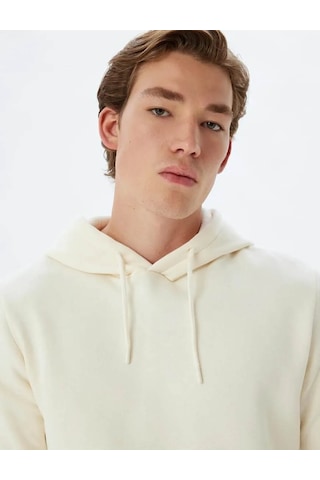 Koton Erkek Sweatshirt Ekru 5wam70001mk 25ky59000107 Y5915 Ekru