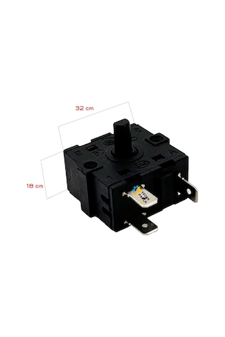 Universal Fanlı Isıtıcı Ve Fırın İçin Çevirmeli Anahtarı 3 Bacaklı