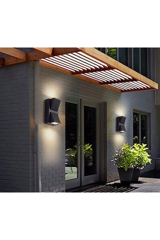 Cata Rodos 7w Günışığı 3200 Kelvin Led Aplik Dış Mekan Ip44 Ct-7065 Siyah