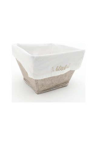 Keçe Kare Çok Amaçlı Düzenleyici Sepet Maxi Boy Kahverengi