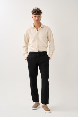 Alexandergardi Smart Casual Dokulu Pantolon Siyah
