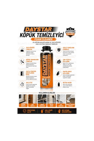 Köpük Temizleyici 400 Ml Pu Köpük Tabancası Ve Taze Poliüretan Köpük Kalıntısı Temizleme Spreyi Çok Renkli