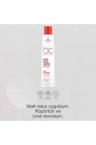 Bc Bonacure Repair Rescue Saç Yüzeyini Pürüzsüzleştirici Onarıcı Şampuan 250ml