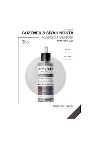 Siyah Pirinç Özlü Gözenek & Siyah Nokta Karşıtı Arındırıcı Peeling Serum 80ml
