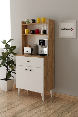 Biga Kahve Köşesi Çok Amaçlı Dolap Atlantik Çam