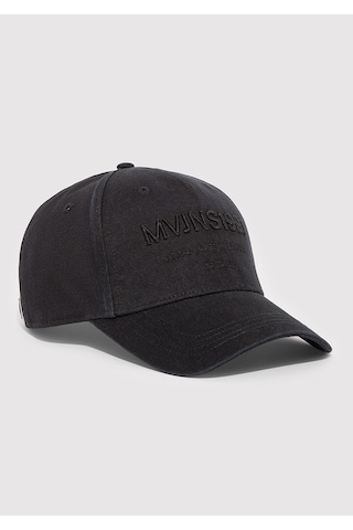 Mavi - Nakışlı Siyah Şapka 0911807-900 Siyah