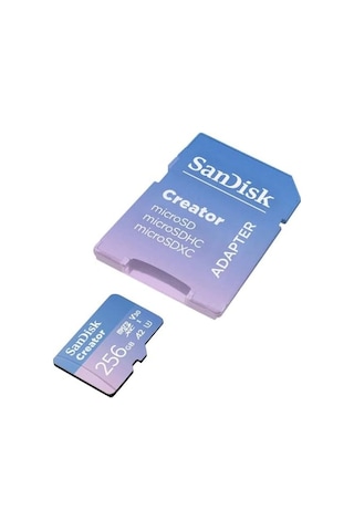 Creator 256gb 190/130mb/s Microsdxc Uhs-ı A2 V30 Adaptörlü Hafıza Kartı Sdsqxav-256g-ın6ms