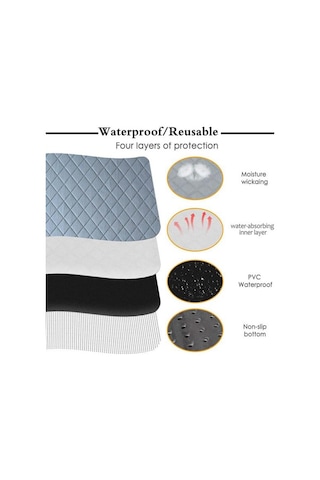 Su Geçirmez Yeniden Kullanılabilir Petpad Emici Bebek Bezi Köpek Eğitimi Hamster Yatak Ve Araba Koltuğu Kapağı Temizlemesi Kolay Bakım 60 X 45 Cm