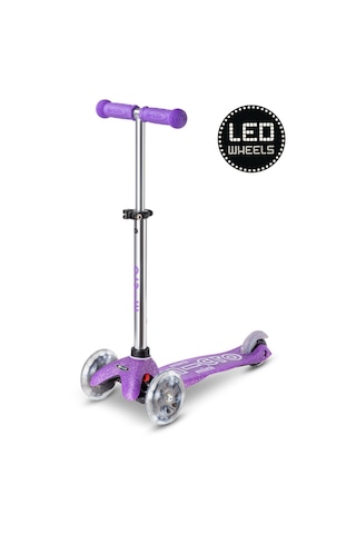 Micro Mini Micro 3 Tekerlekli Scooter Deluxe Fairy Glitter Led Purple