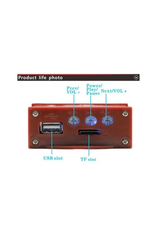 Pazly Motosiklet Anti-hırsızlık Hoparlör, Bluetooth/usb/tf Kart Mp3 Çalar, Model Lmk00138 Çok Renkli