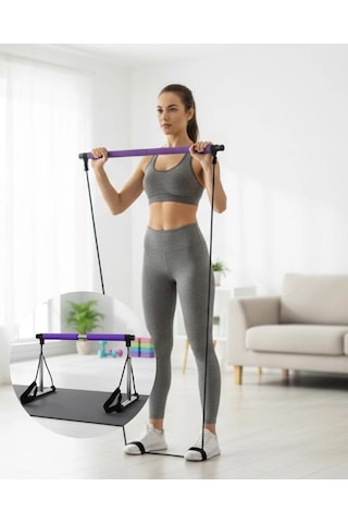 Krm Pilates Bar Egzersiz Aleti Bilek Destekli Çok Yönlü Kullanım Krm