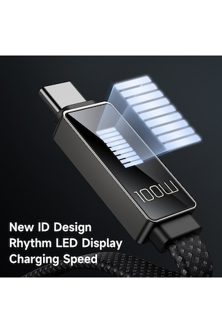 Moly Mcdodo Ca-4470 1.2m Pd 100w Ritim Serisi Işık Ekranı C Tip-c Veri Kablosu