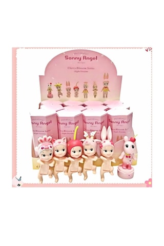 Sonny Angel Cherry Blossom Series - Night Version Mini Figür Koleksiyonluk Oyuncak Blind Box