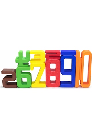 Renkli Sayılar 1 10 Eğitici Matematik Oyuncağı Montessori Uyumlu 3d Üretim