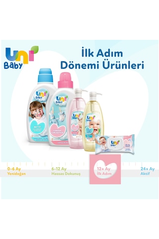 Uni Baby İlk Adım Islak Mendil 24 x 52'li 1248 Yaprak
