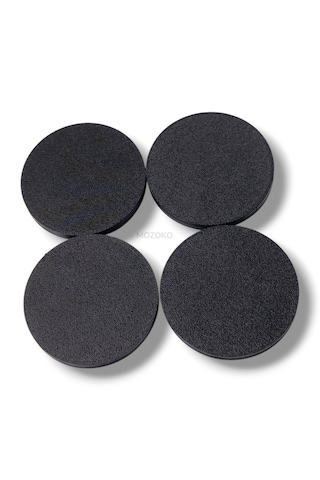 4'lü Set 56 Mm Dış Çap 52 Mm İç Çap Siyah Logosuz Jant Göbeği Kapağı