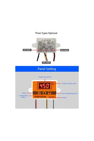 Pazly Abs Malzemeli Çoklu Voltaj Dijital Termostat 12v/24v/220v Sıcaklık Kontrol Cihazı
