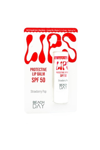 Beach Day Lips Strawberry Pop 50f 5g Dudak Koruyucu Çilekli