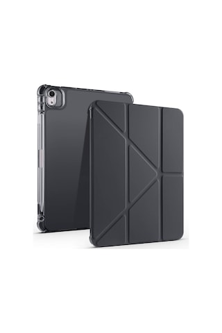 Apple Uyumlu iPad Air 11 2025 M3 Kılıf Zore Tri Folding Kalem Bölmeli Standlı Kılıf Kapaklı Kılıf