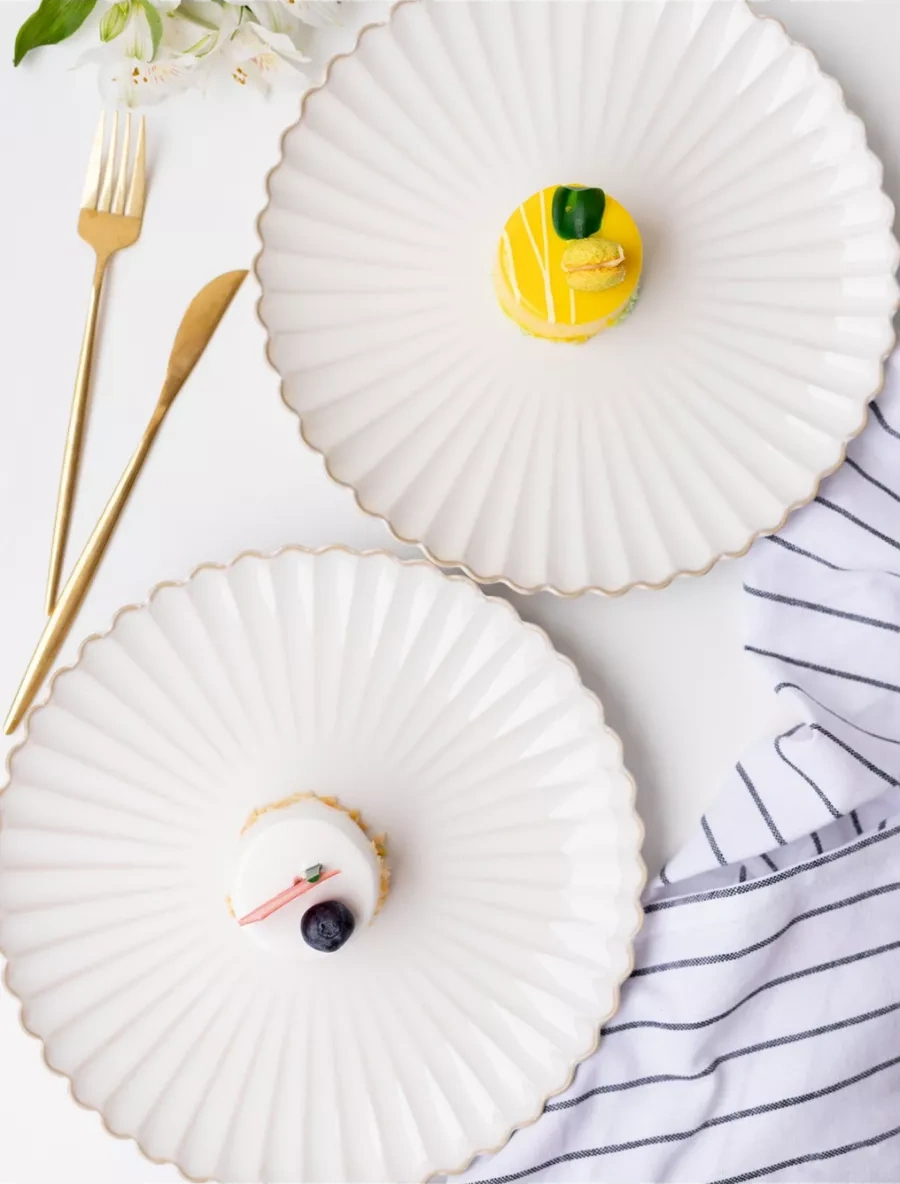 Perex 2 Adet Seramik Tabak Seti, 20 Cm 215800849 Bej