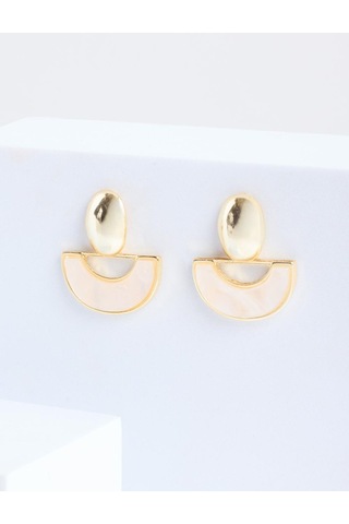 Jimmy Key Jimmy Key Altın Rengi Geometrik Figürlü Küpe 6sw437537150