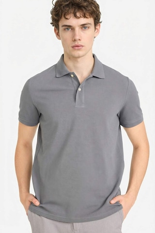 Defacto %100 Pamuk Polo Tişört E9504ax26spgr206 Gri-gr206