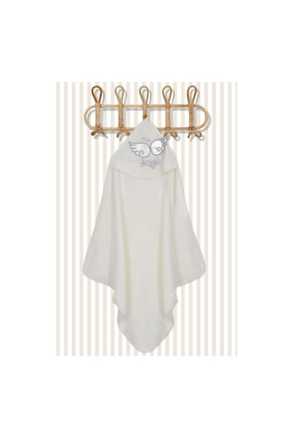 %100 Pamuk Yenidoğan Bebek Kundak Nakışlı Banyo Havlu Pembe Standart