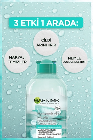 Garnier Micellar Hyaluronik Aloe Kusursuz Makyaj Temizleme Suyu 400 ML