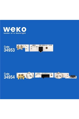 Wkset-6235 34953x7 34954x7 D2ge-400sca/b 14 Adet Led Bar Tvnizi Açıp İçindeki Led Barla Birebir Aynısı Olduğunu Görmeden Almayınız. Sonrasında İade Almamaktayız. Beyaz