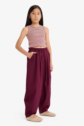 Defacto Kız Çocuk Barrel Fit Pamuklu Pantolon G1620a825aubr458 Bordo