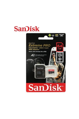 Sandisk 64Gb Extreme Pro Uhs-I Microsdxc Hafıza Kartı