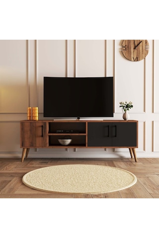 1580 EXXEN 150 CM AHŞAP AYAKLI TV ÜNİTESİ