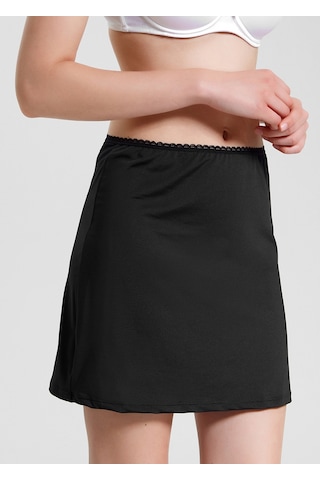 Suwen Kısa Jupon Sw0029616a012 Siyah