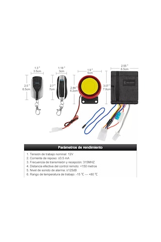 Aubyhe Motorsiklet Güvenlik Sistemi: Uzaktan Başlatma, Kesme Ve Kumandalı Kontrol, 125db Siren, 12v Evrensel Uyumlu, Bluetoothlu, Cs-159a1 Modeli